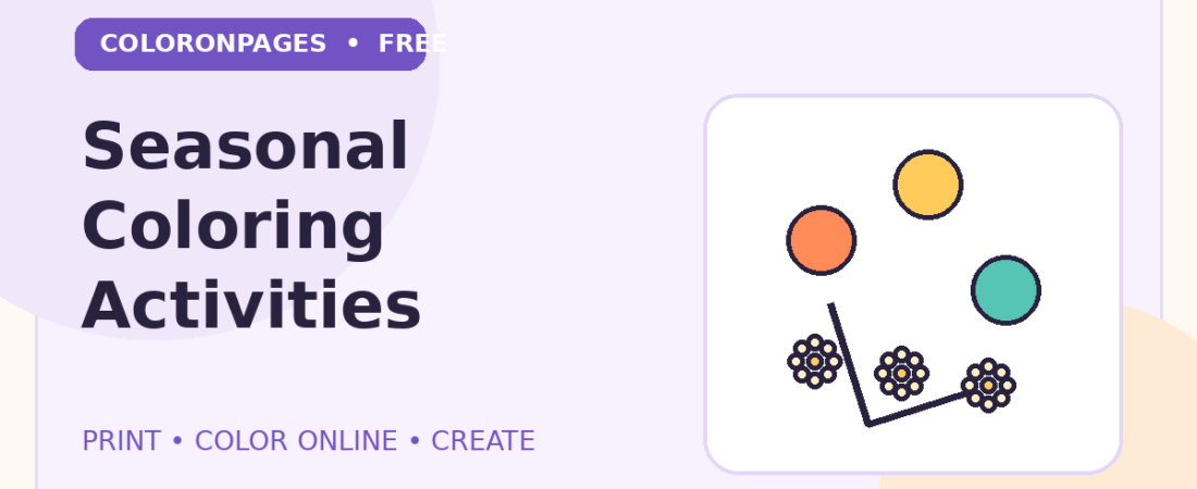 Seasonal Coloring Activities for Fall and Winter